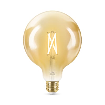 einzel als günstig Kaufen-WiZ 50W E27 Globeform Filament Amber (TW) Einzelpack. WiZ 50W E27 Globeform Filament Amber (TW) Einzelpack <![CDATA[• Austauschtype: LED-Lampe / Sockel: E27 • Leistung: 5 Watt als Ersatz für 50 Watt • Energieeffizienzklasse: G • Gewichteter Energ