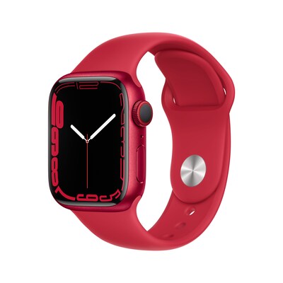 Breitband WLAN günstig Kaufen-Apple Watch Series 7 LTE 41mm Aluminium Product(RED) Sportarmband Product(RED). Apple Watch Series 7 LTE 41mm Aluminium Product(RED) Sportarmband Product(RED) <![CDATA[• LTE + GPS • Mach ein EKG. Immer und überall • 5 GHz WLAN und U1 Ultrabreitband