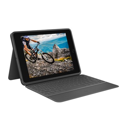 Logitech Rugged Folio Hülle und Tastatur DE für Apple iPad 10,2" (2021 - 2019)