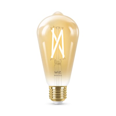 Watt LED günstig Kaufen-WiZ 50W E27 Edisonform Filament Amber (TW) Einzelpack. WiZ 50W E27 Edisonform Filament Amber (TW) Einzelpack <![CDATA[• Austauschtype: LED-Lampe / Sockel: E27 • Leistung: 7 Watt als Ersatz für 50 Watt • Energieeffizienzklasse: G • Gewichteter Ene