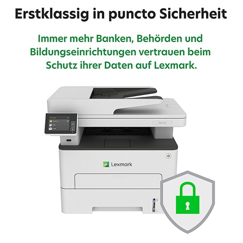Lexmark MB2236i S/W-Laserdrucker Scanner Kopierer Cloud Fax Duplex LAN WLAN