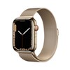 Apple Watch Series 7 LTE 45mm Edelstahlgehäuse Gold Milanaise Gold