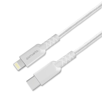 Light USB günstig Kaufen-4smarts USB Typ-C auf Lightning Kabel RAPIDCord PD MFi 1,5m weiß 496250. 4smarts USB Typ-C auf Lightning Kabel RAPIDCord PD MFi 1,5m weiß 496250 <![CDATA[• USB-Kabel • Anschlüsse: USB Typ C und Lightning • Farbe: weiß, Länge: 1,5m • L