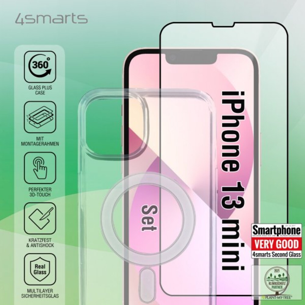 4smarts 360° Starter Set für Apple iPhone 13 mini