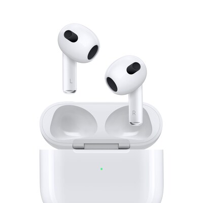 CD von günstig Kaufen-Apple AirPods 3. Generation mit Magsafe Ladecase. Apple AirPods 3. Generation mit Magsafe Ladecase <![CDATA[• Von Apple entwickelt • Neues konturiertes Design • Adaptiver EQ, der Musik automatisch an deine Ohren anpasst • Vor Schweiß und Wasser g