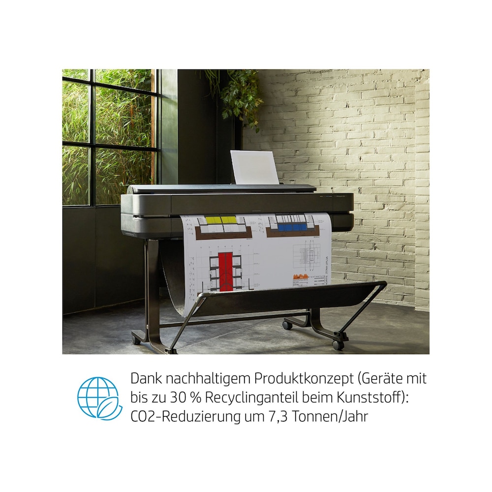 HP DesignJet T630 Tintenstrahl-Großformatdrucker 914 mm (36 Zoll) bis DIN A1