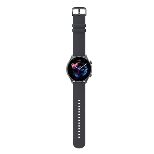 Amazfit GTR 3 Smartwatch Aluminium-Gehäuse, Thunder Black, Amoled-Display