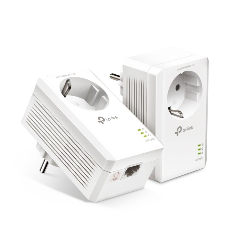 TP-LINK TL-PA7017P KIT AV1000-Gigabit-Powerline-Adapter KIT mit Steckdose