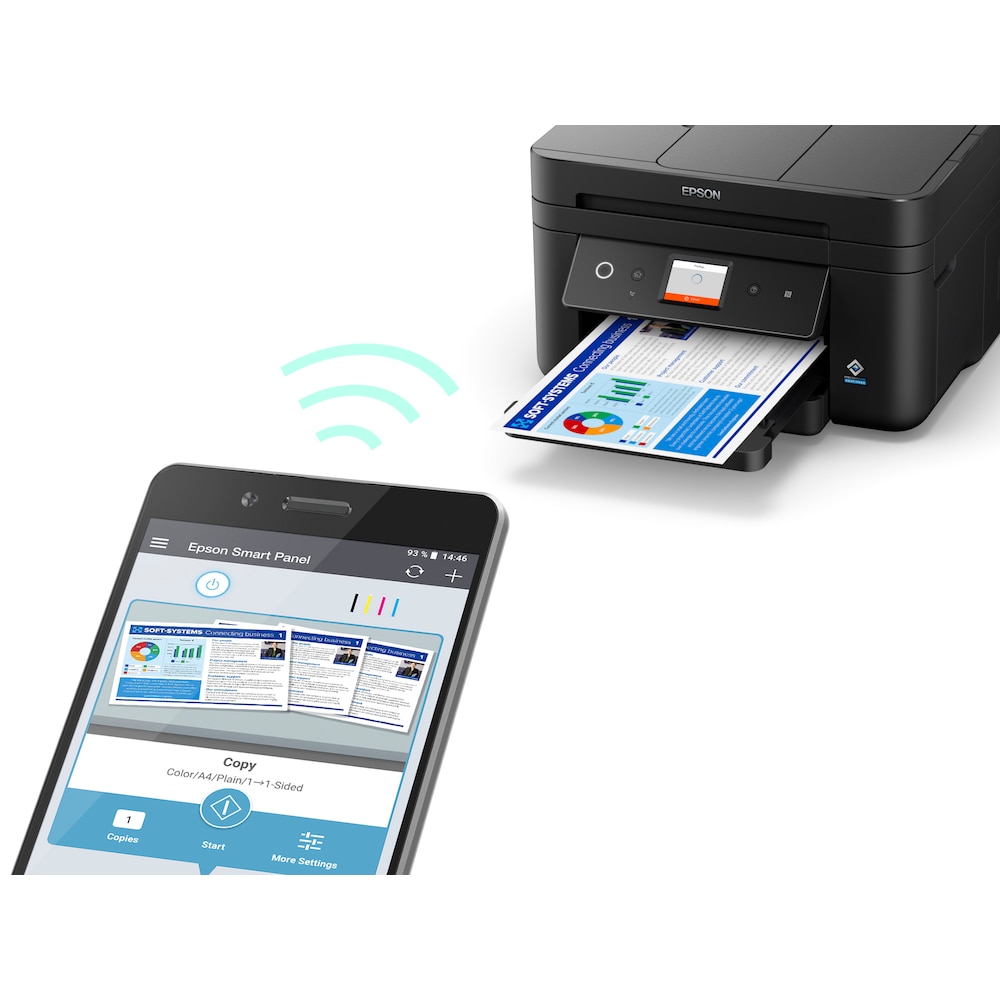 EPSON WorkForce WF-2880DWF Multifunktionsdrucker Scanner Kopierer Fax WLAN