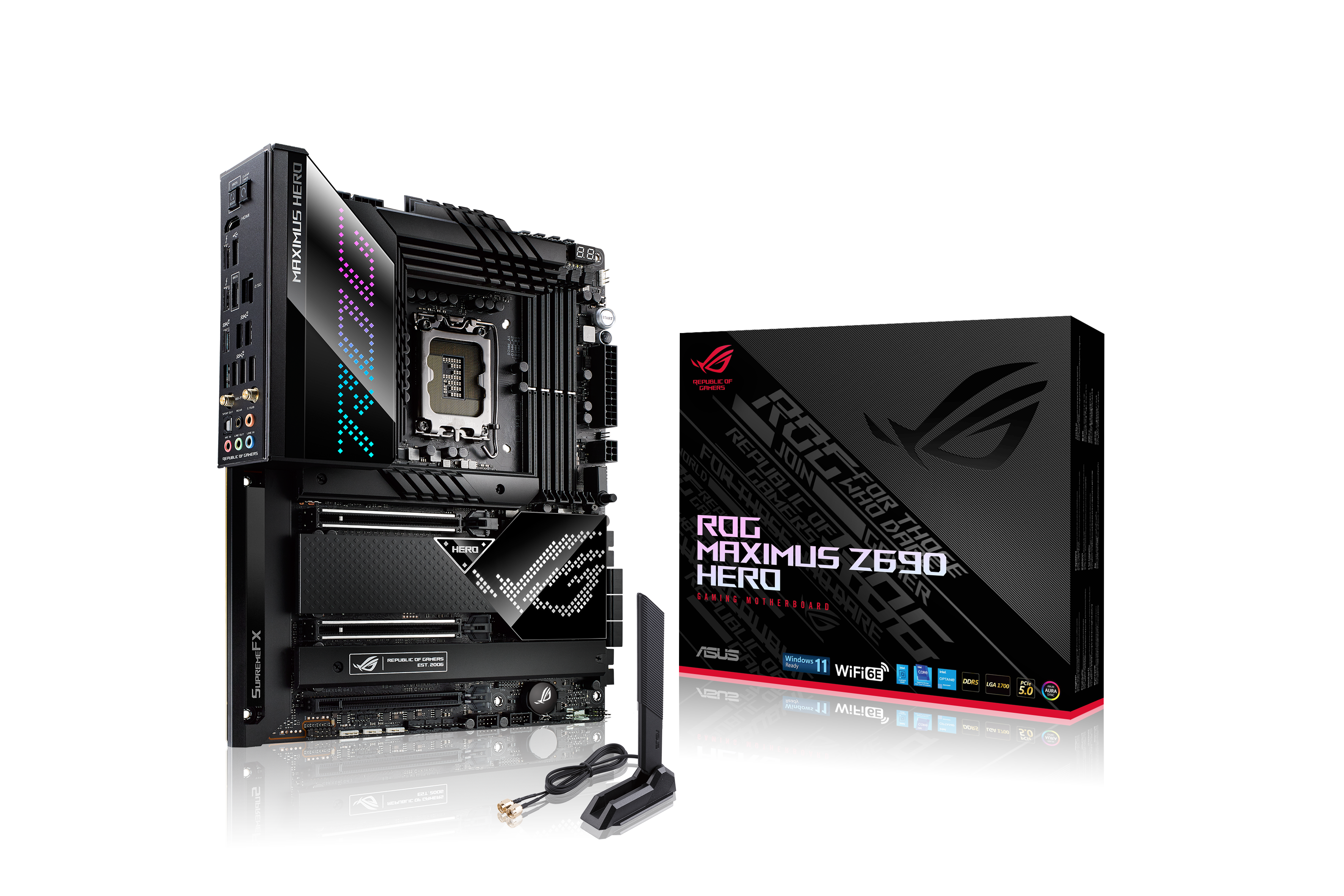 ASUS ROG MAXIMUS Z690 HERO ATX Mainboard Sockel 1700 TB4/HDMI/M.2/USB3.2/WIFI