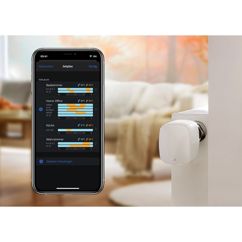 Eve Thermo 3. Gen (2019) - Smartes Heizkörperthermostat für Apple HomeKit