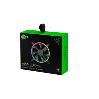 140 GB günstig Kaufen-Razer Kunai A-RGB Gehäuselüfter PWM 140mm LED Performance Fan. Razer Kunai A-RGB Gehäuselüfter PWM 140mm LED Performance Fan <![CDATA[• Abmessungen: 140 mm • RGB: 22 adressierbare LEDs • Kühlung: 500 –1600 U/Min. • Luftstrom