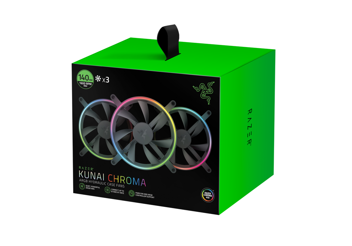 Razer Kunai 140MM aRGB LED PWM Performance Fan - 3 Fans