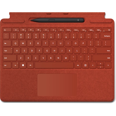 Microsoft Surface Pro Signature Keyboard Mohnrot mit Slim Pen 2 8X6-00025