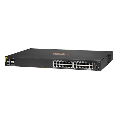 HPE Aruba 6100 24G 4SFP+ - Switch - verwaltet, PoE an Rack montierbar