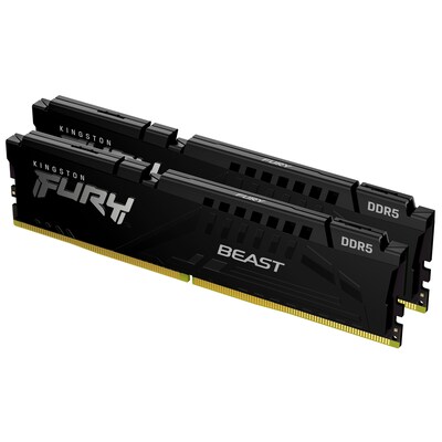 Ram 32GB günstig Kaufen-32GB (2x16GB) KINGSTON FURY Beast Black DDR5-4800 CL38 RAM Gaming Arbeitssp. Kit. 32GB (2x16GB) KINGSTON FURY Beast Black DDR5-4800 CL38 RAM Gaming Arbeitssp. Kit <![CDATA[• 32 GB (RAM-Module: 2 Stück) • DDR5-RAM 4800 MHz • CAS Latency (CL) 38 • 