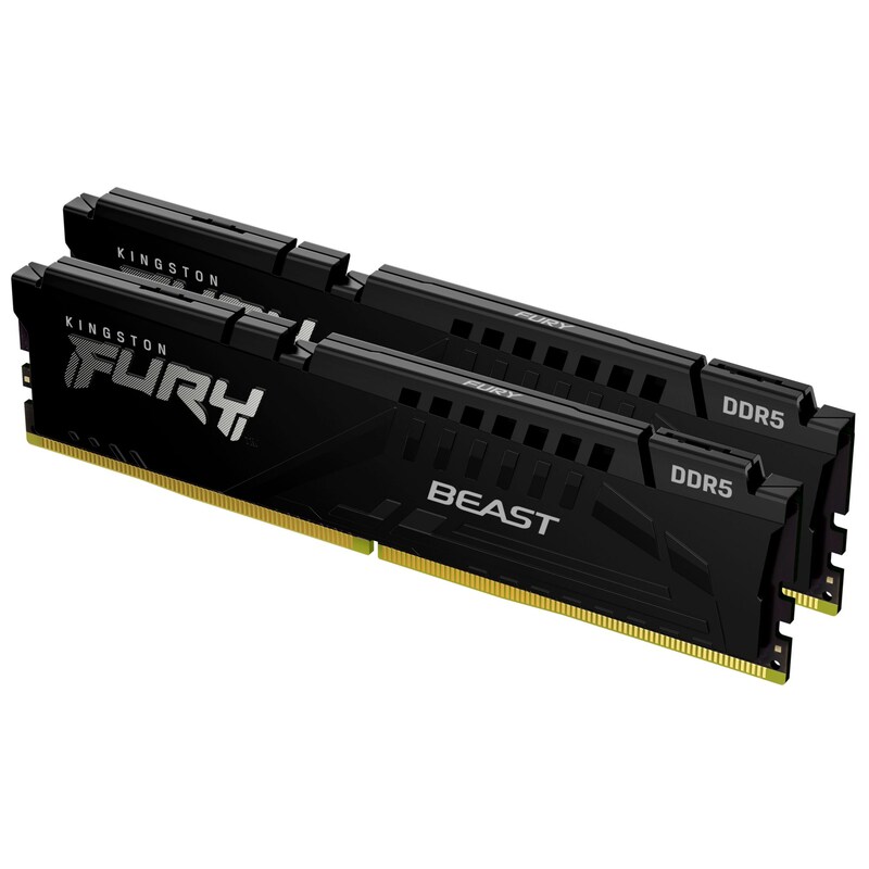 32GB (2x16GB) KINGSTON FURY Beast Black DDR5-5200 CL40 RAM Gaming Arbeitssp. Kit