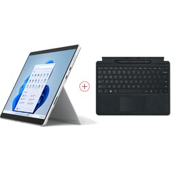 Surface Pro 8 8PQ-00003 Platin i5 8GB/256GB SSD 13&quot; 2in1 W11 + KB schwarz Pen