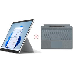 Surface Pro 8 8PQ-00003 Platin i5 8GB/256GB SSD 13&quot; 2in1 W11 + KB blau Pen