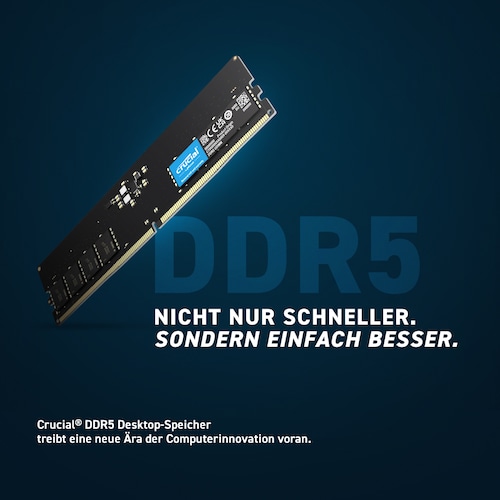 32GB (1x32GB) Crucial DDR5-4800 CL40 RAM Speicher