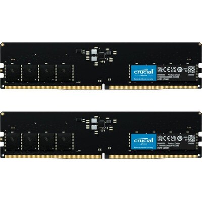 4G 64G günstig Kaufen-64GB (2x32GB) Crucial DDR5-4800 CL40 RAM Speicher Kit. 64GB (2x32GB) Crucial DDR5-4800 CL40 RAM Speicher Kit <![CDATA[• 64 GB (RAM-Module: 2 Stück) • DDR5-RAM 4800 MHz • CAS Latency (CL) 40 • Anschluss:288-pin, Spannung:1,1 Volt • Besonderheite