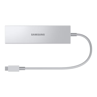 PORT HDMI günstig Kaufen-Samsung Multiport Adapter EE-P5400, Silber. Samsung Multiport Adapter EE-P5400, Silber <![CDATA[• 5-in-1 Multiport Adapter • Bildschirm & Streame in 4K UHD oder FHD über HDMI • Zwei vielseitig nutzbare USB A 3.0 Anschlüsse • USB Type-C Anschluss