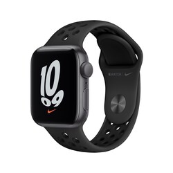 Apple Watch SE Nike GPS 40mm Aluminium Space Grau Sportarmband Anthrazit Schwarz