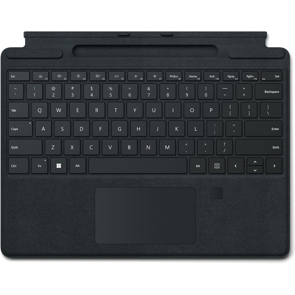 Microsoft Surface Pro Signature Keyboard mit Fingerprintreader Schwarz + Pen