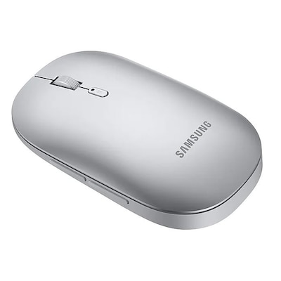 Note 4 günstig Kaufen-Samsung Bluetooth Slim EJ-M3400 Maus Silber. Samsung Bluetooth Slim EJ-M3400 Maus Silber <![CDATA[• Anwendungsbereich: Unterwegs, 5 Tasten • Kabellos, Bluetooth • Silber, 81g, 26,0 mm x 62,3 mm x 106,8 mm (H x B x T) • PC/ Notebook, Windows 7 • 