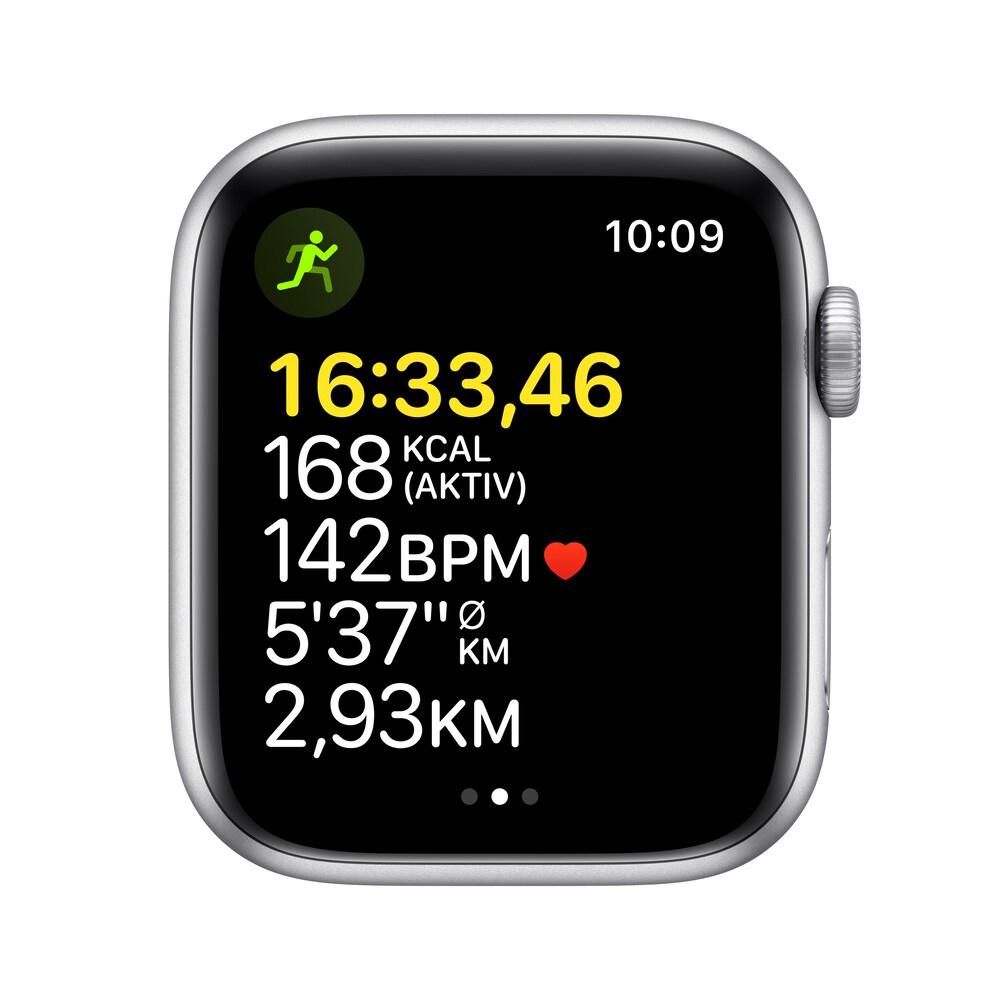 Apple Watch SE GPS 44mm Aluminiumgehäuse Silber Sportarmband Abyssblau