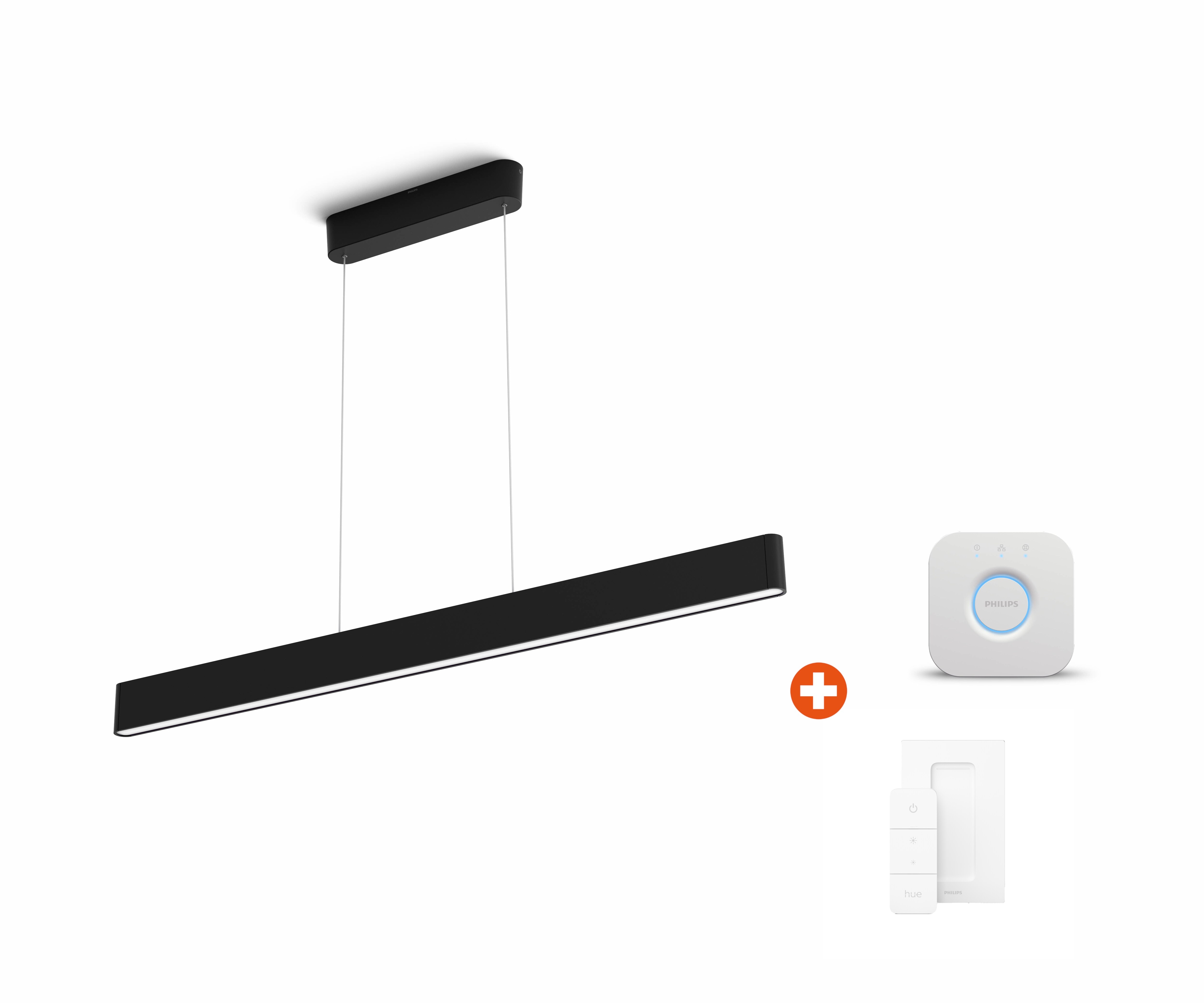 Philips Hue White & Color Ambiance Ensis Pendelleuchte 5500lm - Weiß + Bridge - Bild 10