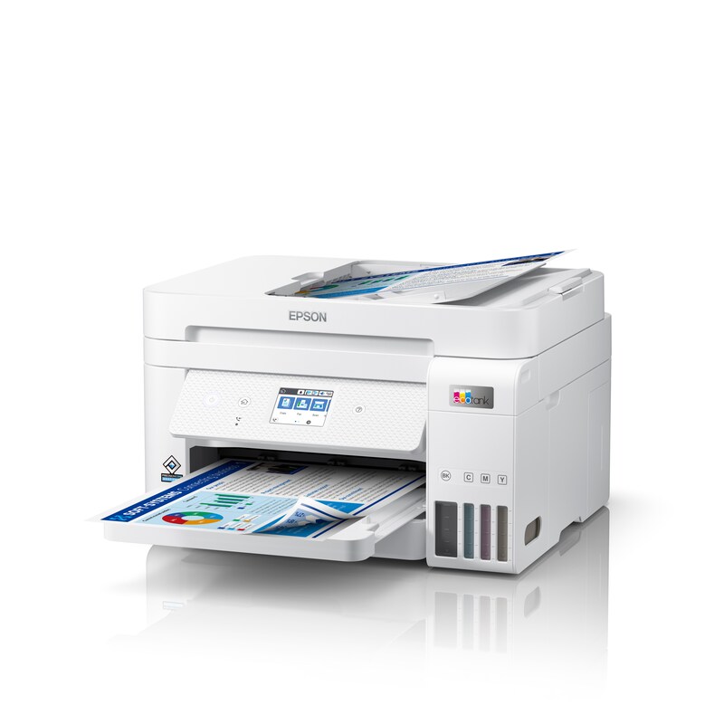 Tinte auf günstig Kaufen-EPSON EcoTank ET-4856 Multifunktionsdrucker Scanner Kopierer Fax LAN WLAN. EPSON EcoTank ET-4856 Multifunktionsdrucker Scanner Kopierer Fax LAN WLAN <![CDATA[• Tintenstrahldrucker, Scanner, Kopierer, Fax • Druckauflösung: bis zu 4.800 x 1.200 dpi •
