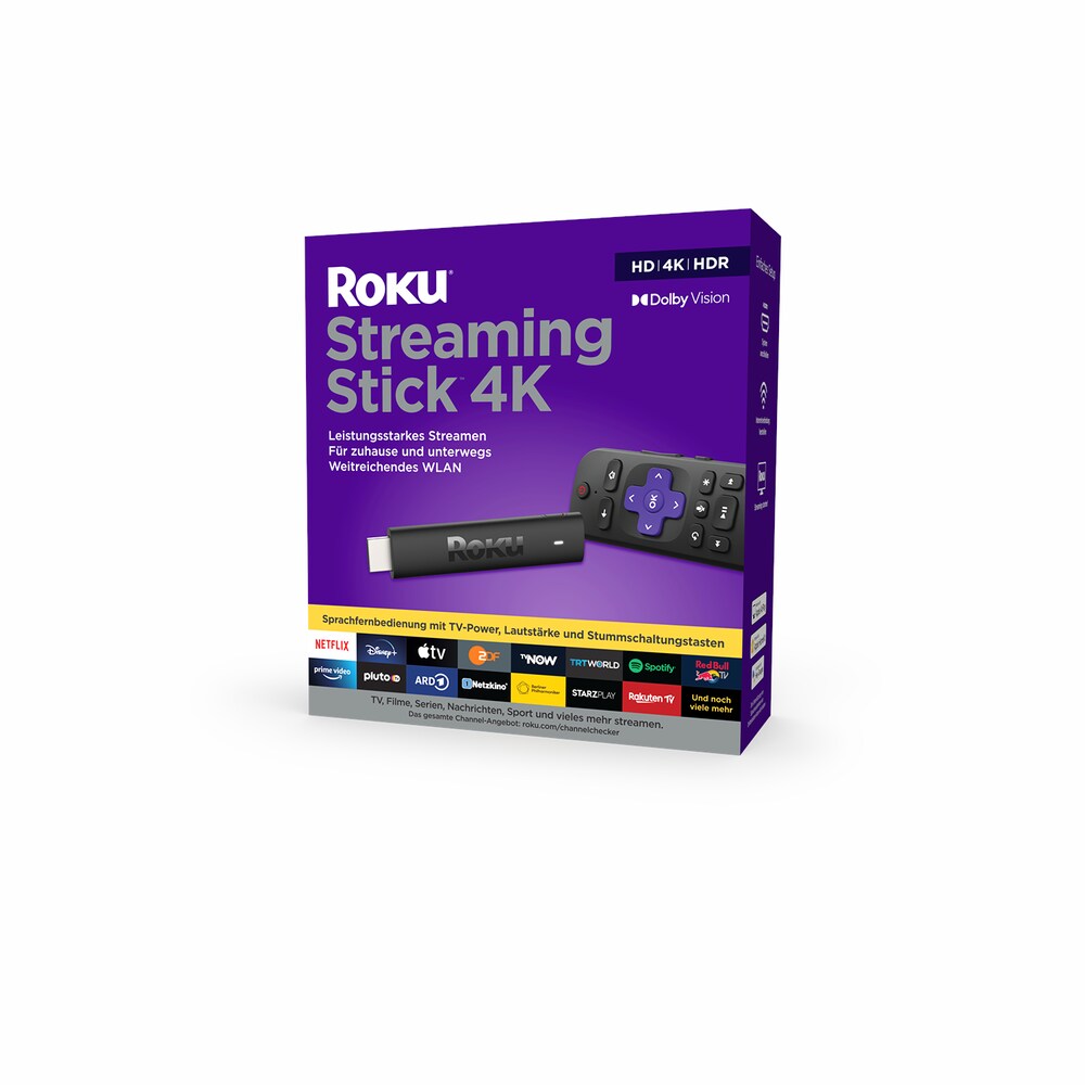 Roku Streaming Stick 4K | HD/4K/HDR Streaming-Media-Player