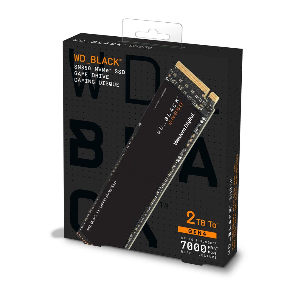 WD_BLACK SN850 NVMe M.2 Gaming SSD 2 TB inkl. be quiet MC1 Kühlkörper