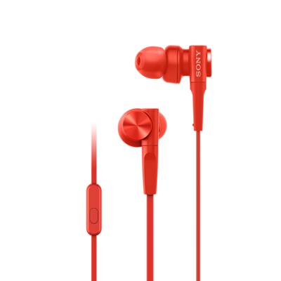 In Ear  günstig Kaufen-Sony MDR-XB55APR In Ear Kopfhörer Extra Bass Rot. Sony MDR-XB55APR In Ear Kopfhörer Extra Bass Rot <![CDATA[• Typ: In-Ear Kopfhörer - geschlossen • Übertragung: Kabel • Einsatzgebiet: Street • Farbe: Rot • Integriertes Mikrofon für 