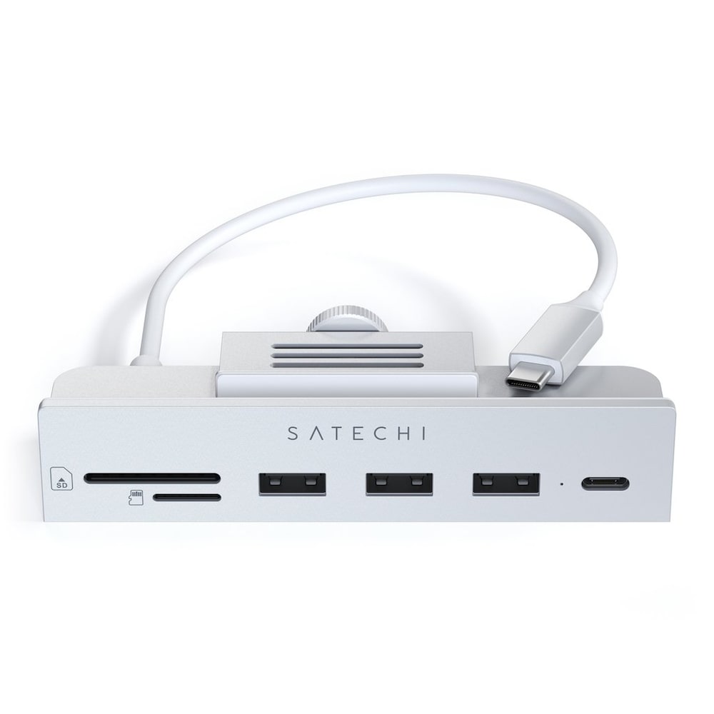 Satechi Aluminum USB-C Clamp Hub for 24" iMac silver
