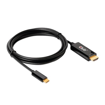 SCHWARZ  günstig Kaufen-Club 3D HDMI auf USB-Typ-C 4K60Hz aktives Kabel St./St. 1,8m. Club 3D HDMI auf USB-Typ-C 4K60Hz aktives Kabel St./St. 1,8m <![CDATA[• HDMI-Kabel • Anschlüsse: HDMI A und USB Typ C • Farbe: schwarz, Länge: 1,8m • passend für: • Farbe: Schwarz]