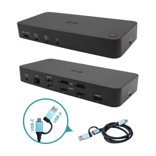 i-tec Thunderbolt 3 4K Docking Station USB-C/USB3.0 Power Delievery 70W