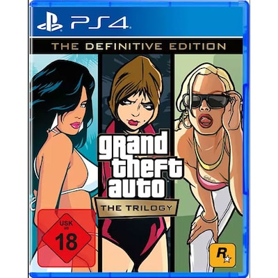 Trilogy günstig Kaufen-GTA Trilogy - Definitive Edition - PS4 UKS 18. GTA Trilogy - Definitive Edition - PS4 UKS 18 <![CDATA[• Plattform: Playstation 4 • Genre: Action • USK-Einstufung: Keine Jugendfreigabe]]>. 