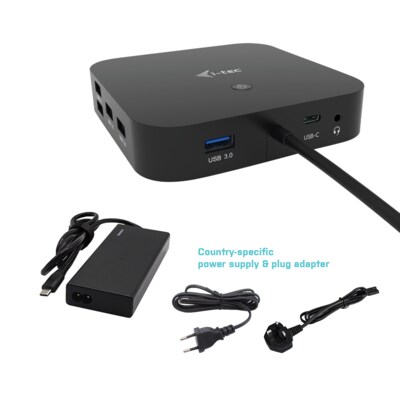 USB C  günstig Kaufen-i-tec USB-C HDMI DP Docking Station mit Power Delivery 65W + 77W Univ. Charger. i-tec USB-C HDMI DP Docking Station mit Power Delivery 65W + 77W Univ. Charger <![CDATA[• USB-C HDMI DP Docking Station • Power Delivery 65W • + i-tec Universal Charger 