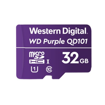 Karte SPEICHERKARTE  günstig Kaufen-WD Purple SC QD101 32 GB Ultra Endurance microSD Speicherkarte (Class 10, U1). WD Purple SC QD101 32 GB Ultra Endurance microSD Speicherkarte (Class 10, U1) <![CDATA[• Speichertyp: microSDHC (UHS-I) • Speicherkapazität: 32 GB • Geschwindigkeitsklas