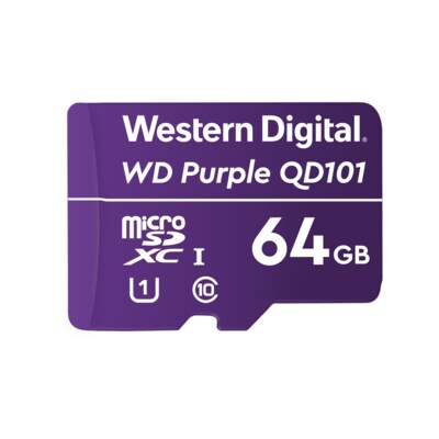 WD Purple SC QD101 64 GB Ultra Endurance microSD Speicherkarte (Class 10, U1)