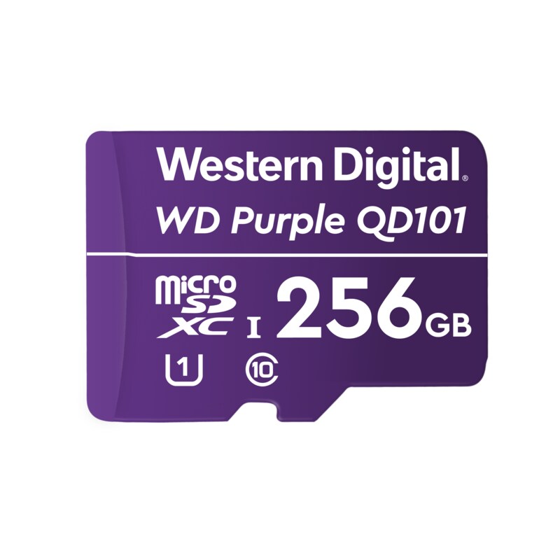 WD Purple SC QD101 256 GB Ultra Endurance microSD Speicherkarte (Class 10, U1)