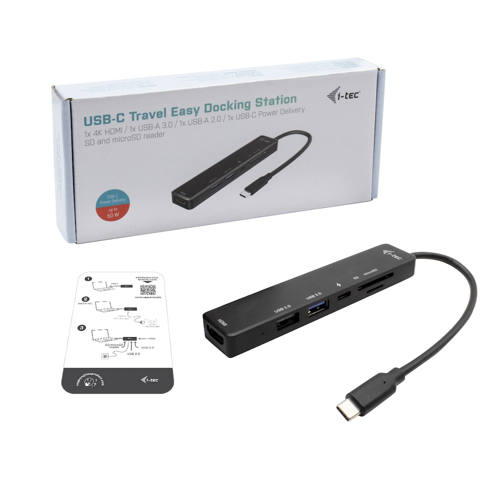i-tec USB-C Travel Easy Dock 4K HDMI + Power Delivery 60W