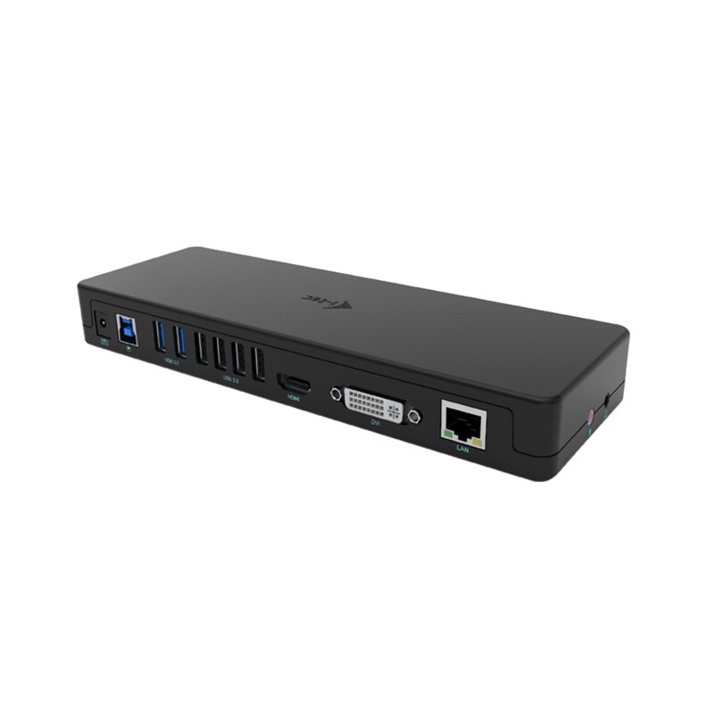 i-tec USB 3.0 / USB-C Dual Display Docking Station HDMI DVI + VGA