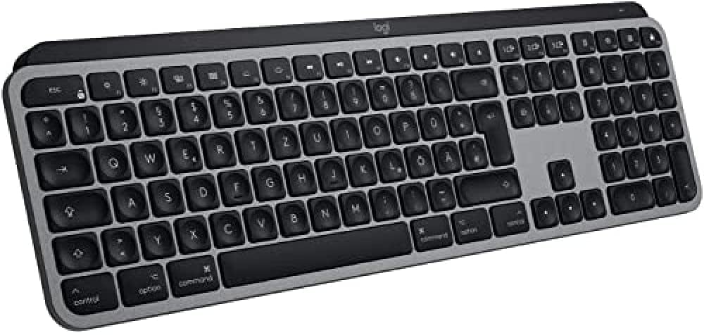 Logitech MX Keys f&uuml;r Mac Kabellose Tastatur Space Grey