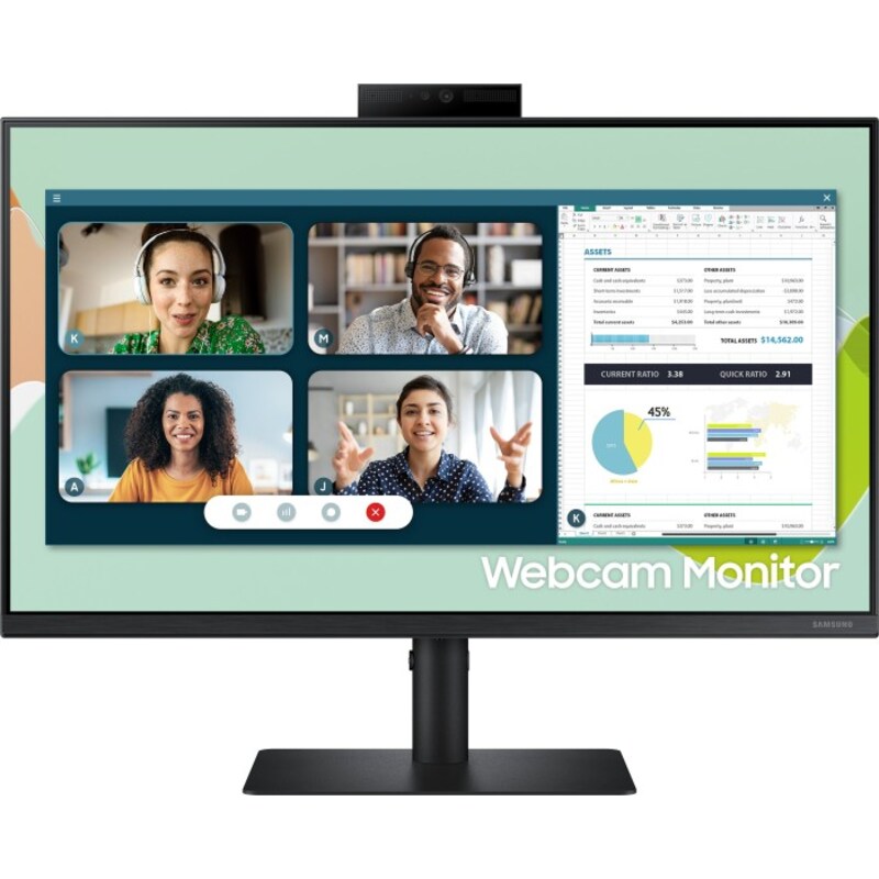 Samsung S24A400VEU 60,9cm (24) FHD Office-Monitor IPS HDMI/DP/VGA 5ms HV/Pivot