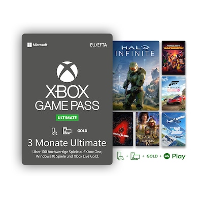 Produktbild: Xbox Game Pass Ultimate 3 Monate