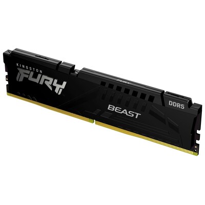 600 x günstig Kaufen-16GB (1x16GB) KINGSTON FURY Beast Black DDR5-5600 CL40 RAM Gaming Speicher. 16GB (1x16GB) KINGSTON FURY Beast Black DDR5-5600 CL40 RAM Gaming Speicher <![CDATA[• 16 GB (RAM-Module: 1 Stück) • DDR5-RAM 5600 MHz • CAS Latency (CL) 40 • Anschluss:28