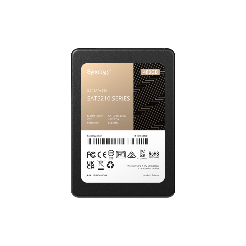 Synology SAT5210-480G SATA SSD für NAS 480 GB 2,5"